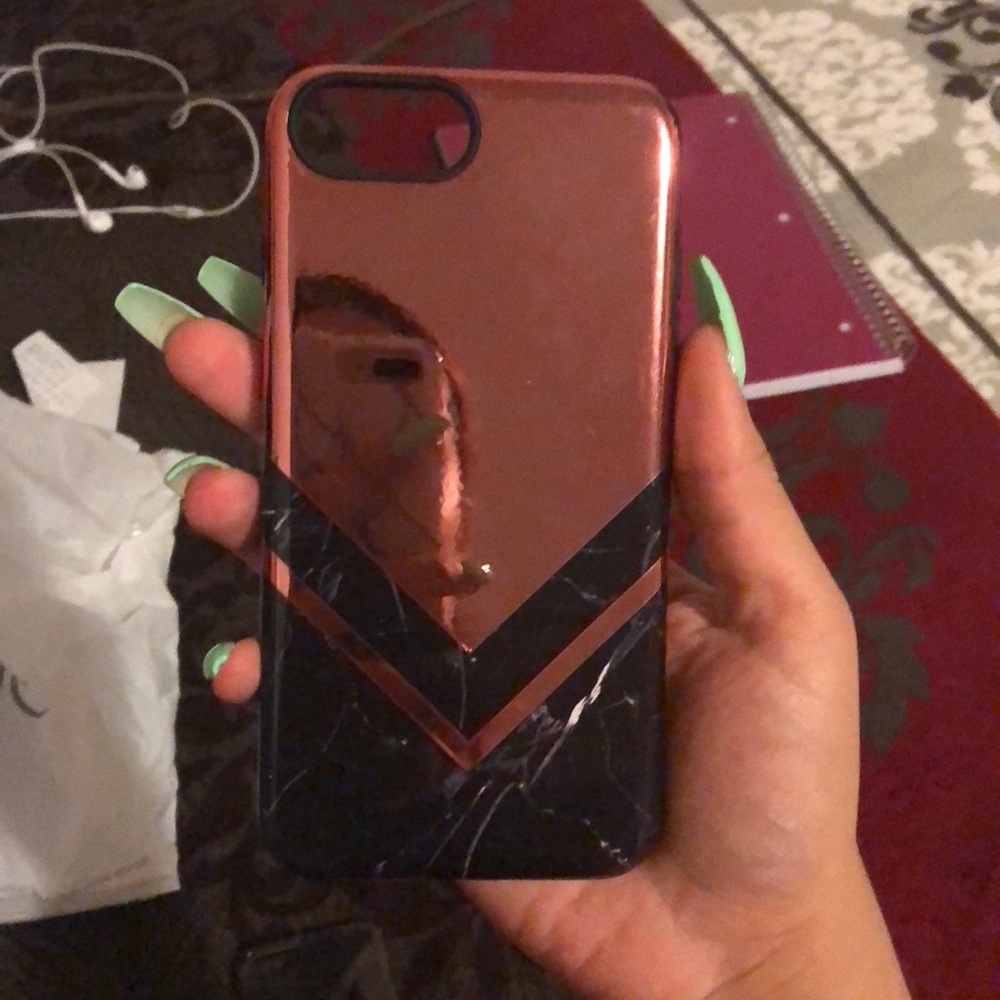 Pink/marble phone case